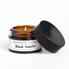 Ароматическая свеча в банке Black vanilla 15 гр No Brand