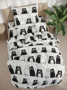 Постельное белье бязь Котики Котики Коты 1,5-сп