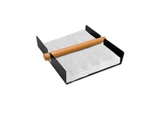 Салфетница 18x18x4 см горизонтальная нерж. (салфетки 24x24 см) с держат. VB 1 шт Vin Bouquet