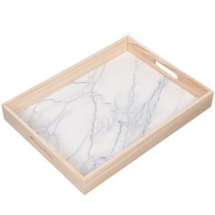 Поднос дерево, 40х30х5 см, прямоугольный, большой, Y4-2666 No Brand