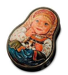 Шкатулка в технике декупаж Матрешка (11,5х8,5х3) ШК-19/ 1-D 113-707856 Art East