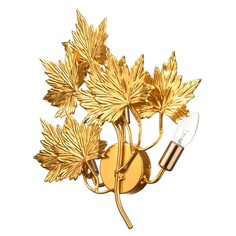 Бра "Клен" 1хЕ14 40Вт золото 55х55х15 см No Brand