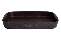 Противень Granit Ultra, 365?260?55 мм, антипригарное покрытие, цвет красный No Brand
