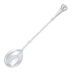 Ложка из серебра 925 пробы 585 Gold