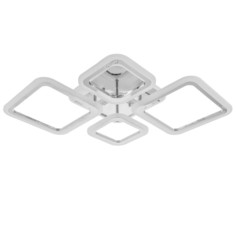 Люстра светодиодная Квадро 90Вт LED RGB 2700-4200К хром 78х48х15см No Brand