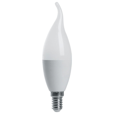 Лампа светодиодная LED 13вт Е14 дневной матовая свеча на ветру | код 38114 | FERON (1 шт.)