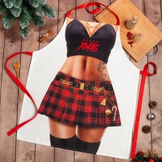 Этель Фартук "Этель" Xmas girl 60х70см, 100% хл, саржа 190 гр/м2