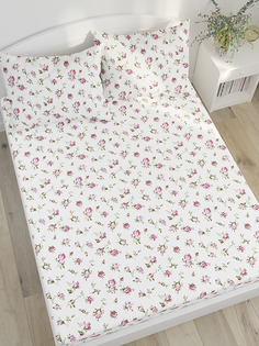 Простынь на резинке Milky Garden "Розочки" натяжная простыня 90х200 см