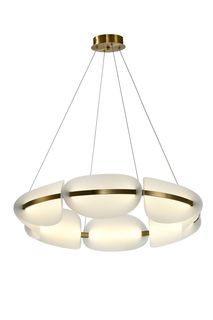 Люстра подвесная светодиодная Zortes Moon ZRS.1210.80, LED, 60 Вт, золото No Brand