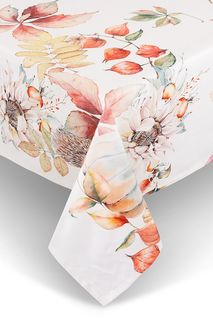 Скатерть 150x270 COINCASA бежевый 100% хлопок 7268597