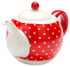 Заварочный чайник Loraine 25857 Белый, красный