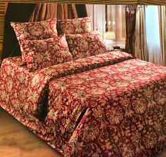 Комплект постельного белья с одеялом SELENA Индия 2 сп поплин наволочка 70х70
