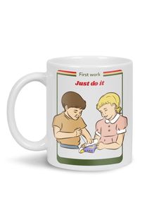 Кружка Каждому Своё "Дети/Kids/First work/Первая работа" 330 мл