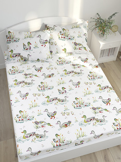 Простынь на резинке Сказка Утки 120х200 см