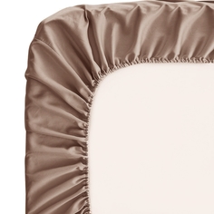 Простынь на резинке Soft Box Nara 180х200х30 см, мако-сатин, 100% хлопок