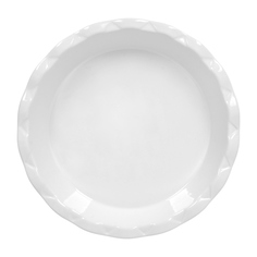 Форма керамическая для запекания MARMITON круглая с фигурным краем 28*28*5 см белая