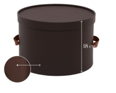 Круглая коробка для хранения белья, шляп с крышкой 28 см Rompicato