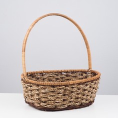 Корзина плетеная, 35х28х12(37) см, лоза No Brand