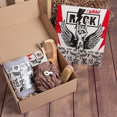 Набор подарочный Этель Rock полотенце 30х60 см и аксс (5 предм)