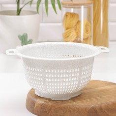 Дуршлаг, d=23,5 см, цвет мраморный No Brand