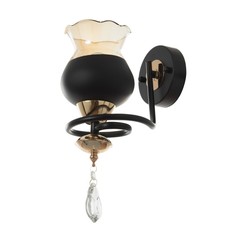 Бра "Лира" Е27 40Вт черный 25х18х35 см Bayer Lux