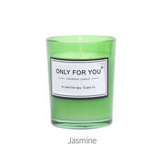 Свеча ароматическая Жасмин 5,2х6,2 см,зеленый,Indo