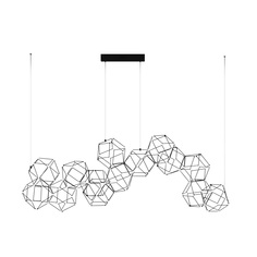 Подвесной светодиодный светильник Eurosvet Uma 90168/14 черный жемчуг в стиле лофт 4000К