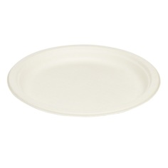 Тарелка обеденная БиоУп одноразовая целл. белый упаковка 50 штук 19-3789 No Brand