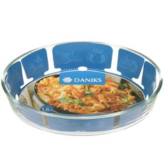 Форма для запекания 18.5х26.7х6.2 см 1.6 л овальная с крышкой Daniks HSAP16LTP