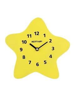 KU047.3Y Часы детские настенные KETT-UP ECO Звездочка, желтый No Brand