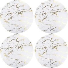 Nouvelle Набор салфеток сервировочных, плейсматов 4 шт. "Белый мрамор", 38см., 9903318-1-Н
