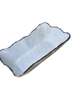 Прямоугольный салатник фарфор Lenardi Офелия 26х15,5х6,5см 142-015