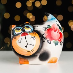 Сувенир "Кот Пузырь", гжель No Brand