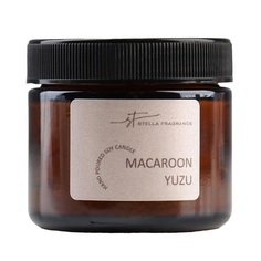 Ароматическая свеча в банке MACAROON YUZU, соевый воск, 50 г, печенье и юзу Sima Land