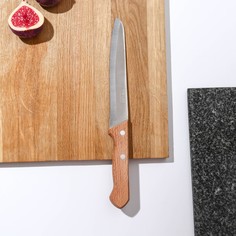 Нож кухонный Ретро, для мяса, лезвие 16 см, с деревянной ручкой, цвет бежевый Труд Вача