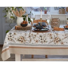 Скатерть "Этель" Floral mood 220х147 см, 100 % хлопок, репс 210 гр/м2 No Brand