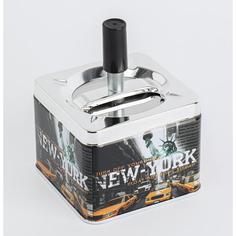 Пепельница бездымная New York, 8.5 х 11 см No Brand