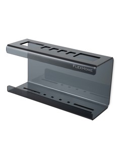 Настенный Стакан для зубных щеток и пасты FlexFome 206х106 мм, черный