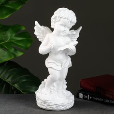 Фигура "Ангел с книгой" белый 16х16х34см Хорошие сувениры