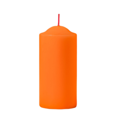 Свеча-столбик ароматизированная ,12х5,6 см, Дыня No Brand