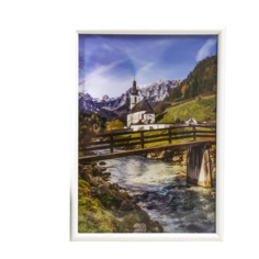 Фоторамка формат А4 21х30 см 45-b (Ф) белая (пластиковый экран) No Brand