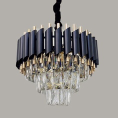 Люстра подвесная SL831/400 Crystal Gold+Black Studio Led