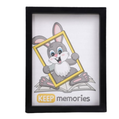 Фоторамка пластик L-3 15х21 см чёрный (пластиковый экран) Keep Memories