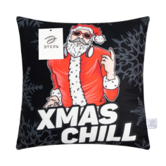 Подушка Этель "Xmas chill", 40*40 см, 100% п/э, велюр No Brand