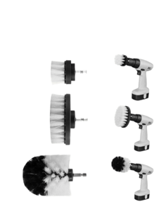 Щетка для химчистки мягкие 1/4 3 шт No Brand