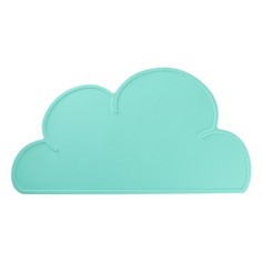 Силиконовая салфетка-мат под тарелку Облако, 48?27 см (Цвет: Бирюзовый ) No Brand