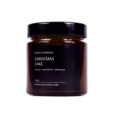 Ароматическая свеча Рождественский кекс Christmas cake 175 ml Greens & Ambients