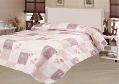 Покрывало стеганое двухстороннее из микрофибры SL 12174 180х200 см
