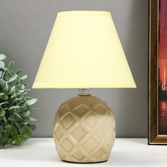 Лампа настольная 16237/1BG E14 40Вт бежевый 18х18х25 см Risalux