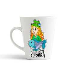 Конусная кружка CoolPodarok Прикол Семья Рыбалка Жена рыбака